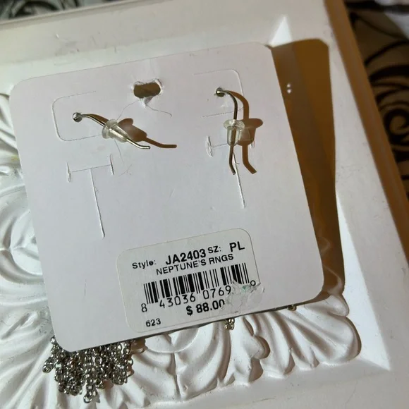 Brighton Silver Tassel Earrings - Picture 2 of 2